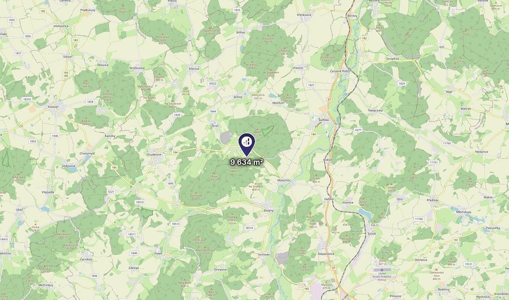 Prodej louky 9 634 m², Ježovy – náhled fotky 3