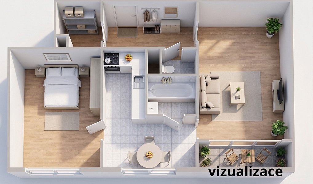 Pronájem bytu 2+1 59 m², Otrokovice – náhled fotky 8