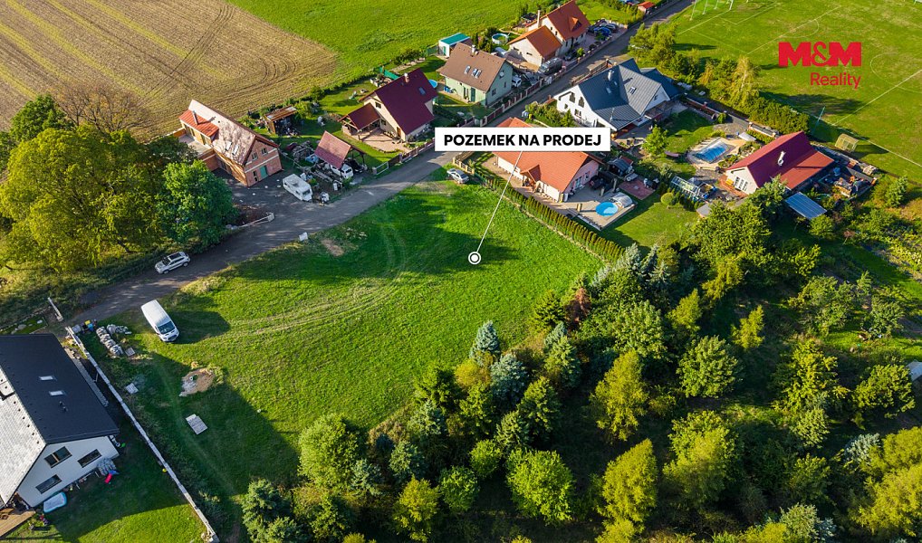 Prodej stavebního pozemku 1 067 m², Řehlovice – náhled fotky 2