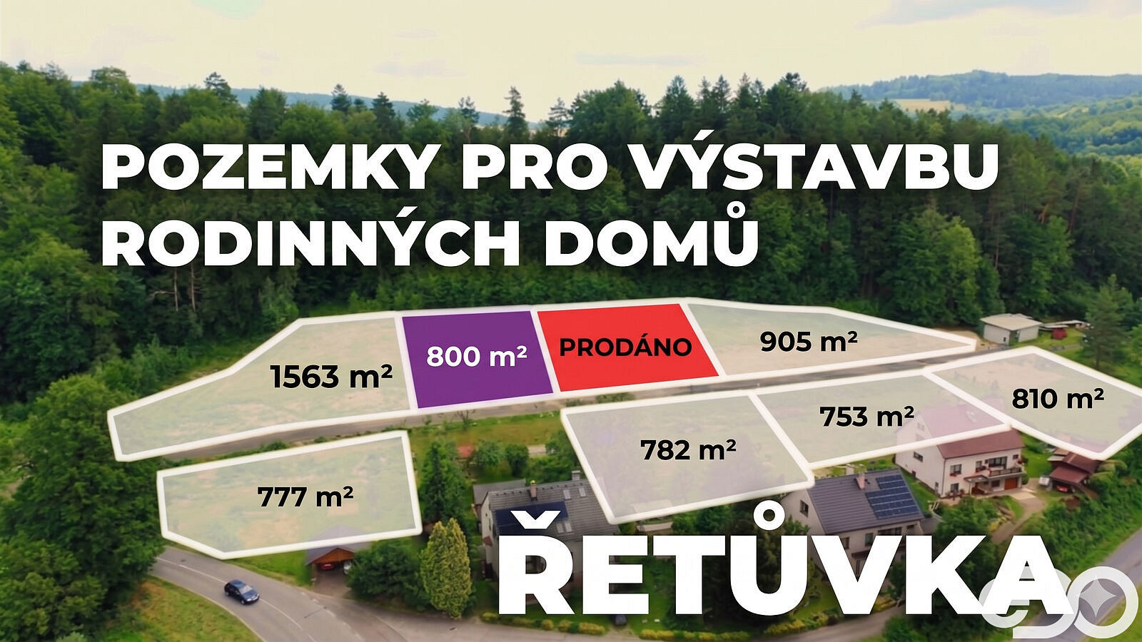 Prodej stavebního pozemku 800 m²