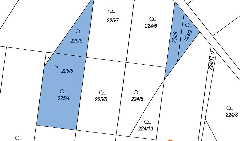 Prodej stavebního pozemku 826 m², Slatinky – náhled fotky 2
