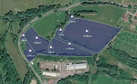 Prodej stavebního pozemku 9 729 m², Vimperk, okres Prachatice