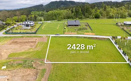 Prodej stavebního pozemku 2 428 m², Milířská, Jeřmanice, okres Liberec