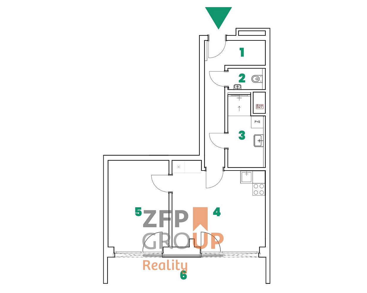 Prodej bytu 2+kk 47 m² – fotografie 3
