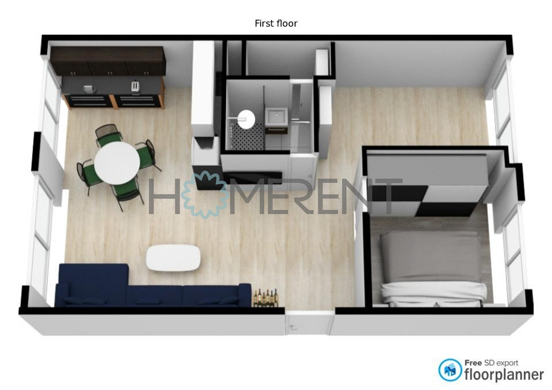 Pronájem bytu 3+kk 61 m² – fotografie 5