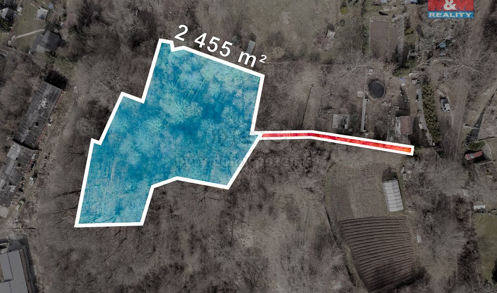 Prodej stavebního pozemku 2 455 m², Ústí nad Labem – náhled fotky 2