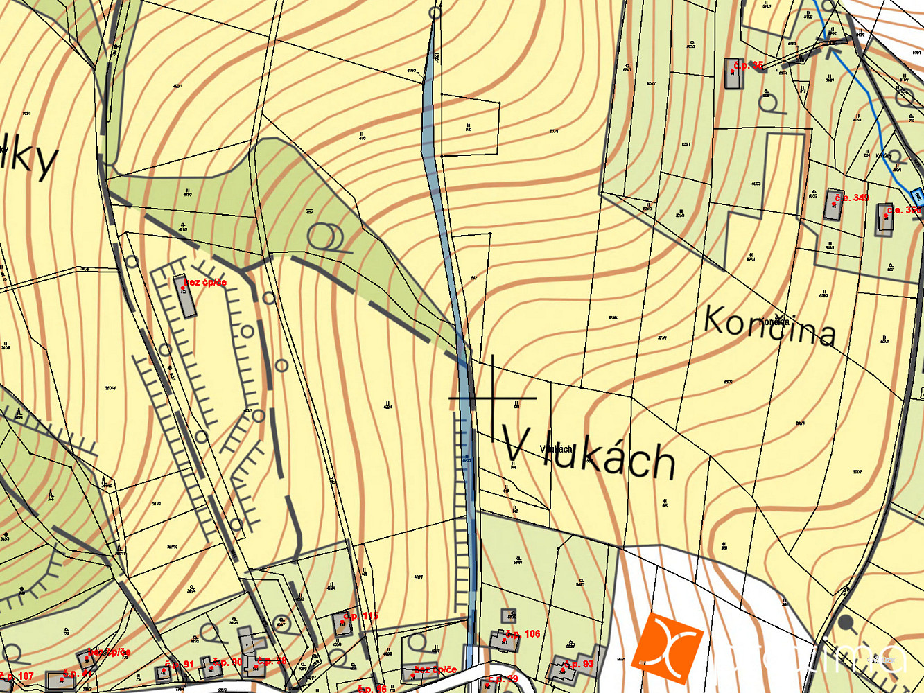 Prodej pozemku 692 m² – fotografie 3