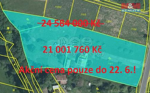 Prodej stavebního pozemku 7 024 m², Čižická, Štěnovice, okres Plzeň-Jih