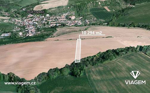 Prodej pole 3 431 m², Osvětimany, okres Uherské Hradiště