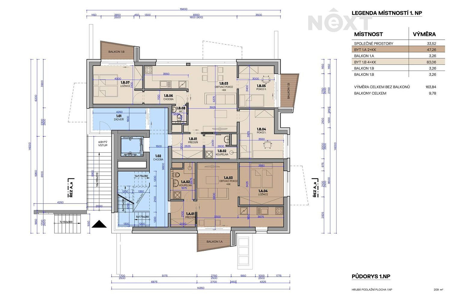 Prodej bytu 4+kk 90 m² – fotografie 4