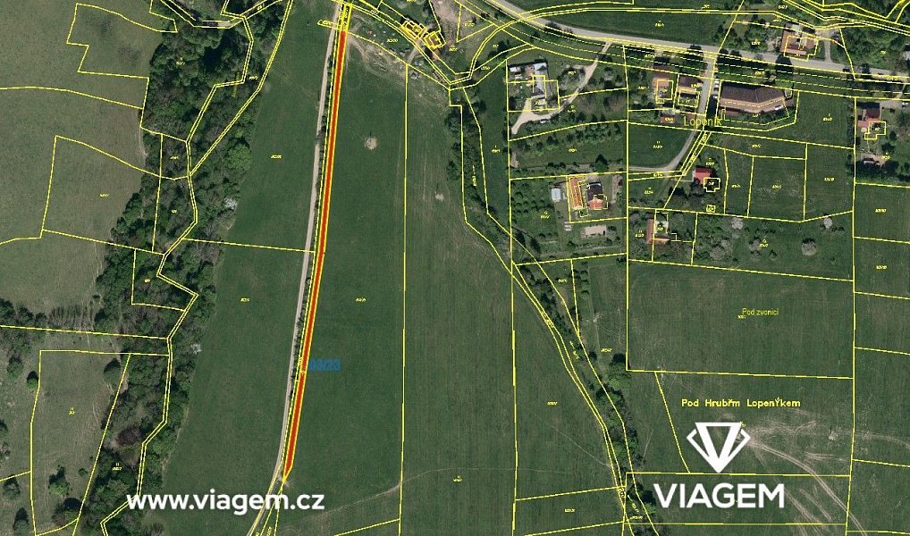 Prodej pole 1 129 m², Lopeník – náhled fotky 2