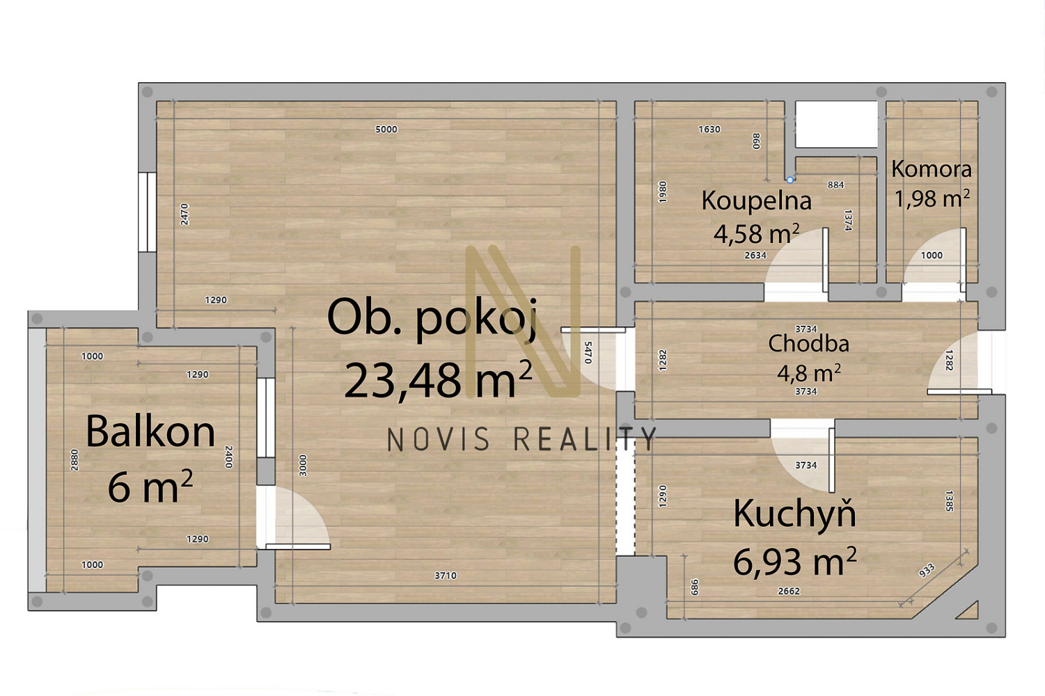 Pronájem bytu 1+kk 41 m² – fotografie 4