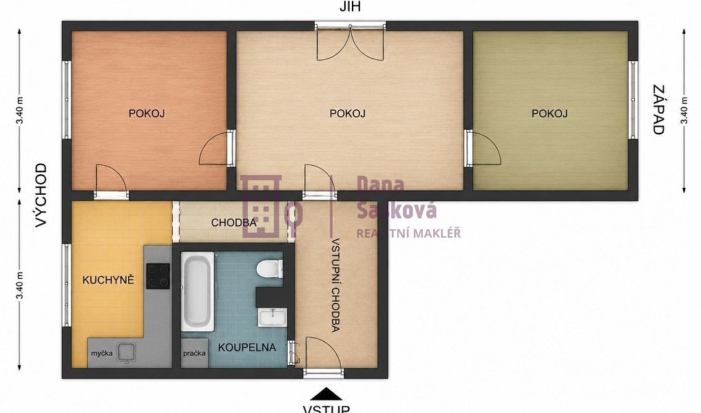 Prodej bytu 3+1 62 m², Nová Bystřice – náhled fotky 14