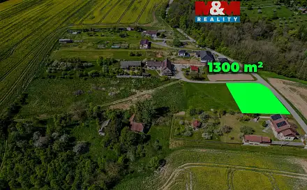 Prodej stavebního pozemku 1 300 m², Halenkovice, okres Zlín