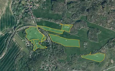 Prodej louky 126 063 m², Úštěk - Dubičná, okres Litoměřice