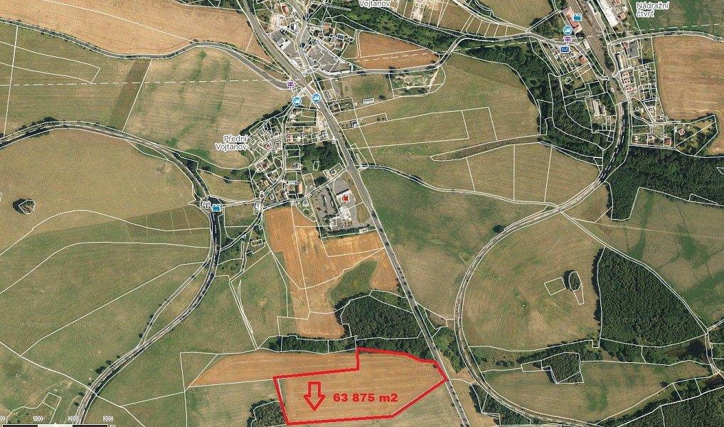 Prodej pole 63 875 m², Vojtanov – náhled fotky 3