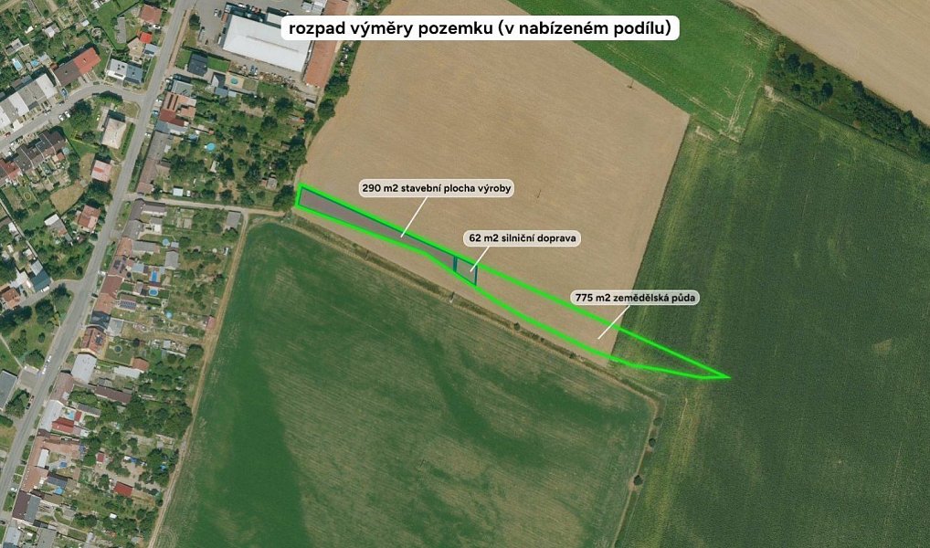 Prodej komerčního pozemku 1 127 m², Citov – náhled fotky 2
