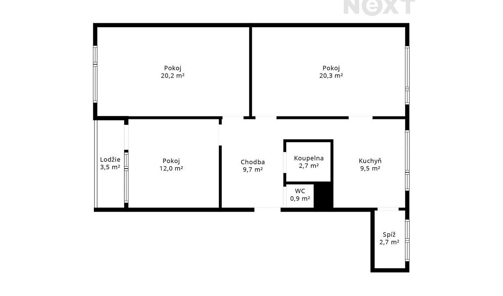 Prodej bytu 3+1 78 m², Plzeň – náhled fotky 20
