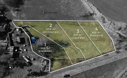Prodej stavebního pozemku 3 625 m², Bakov nad Jizerou - Horka, okres Mladá Boleslav