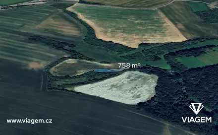 Prodej pole 568 m², Nebužely, okres Mělník