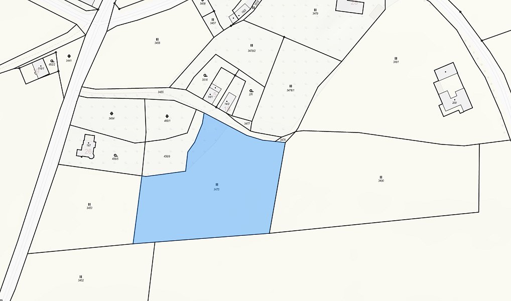 Prodej stavebního pozemku 6 999 m², Malšín – náhled fotky 2