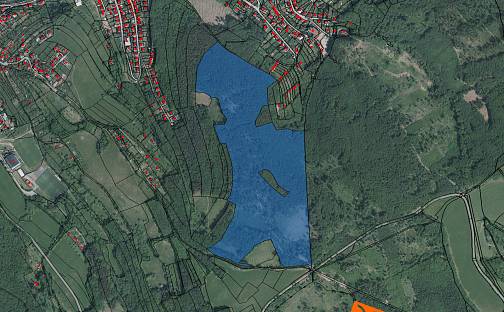 Prodej lesa 1 264 m², Luhačovice, okres Zlín