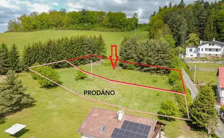 Prodej stavebního pozemku 1 678 m², Kolinec, okres Klatovy