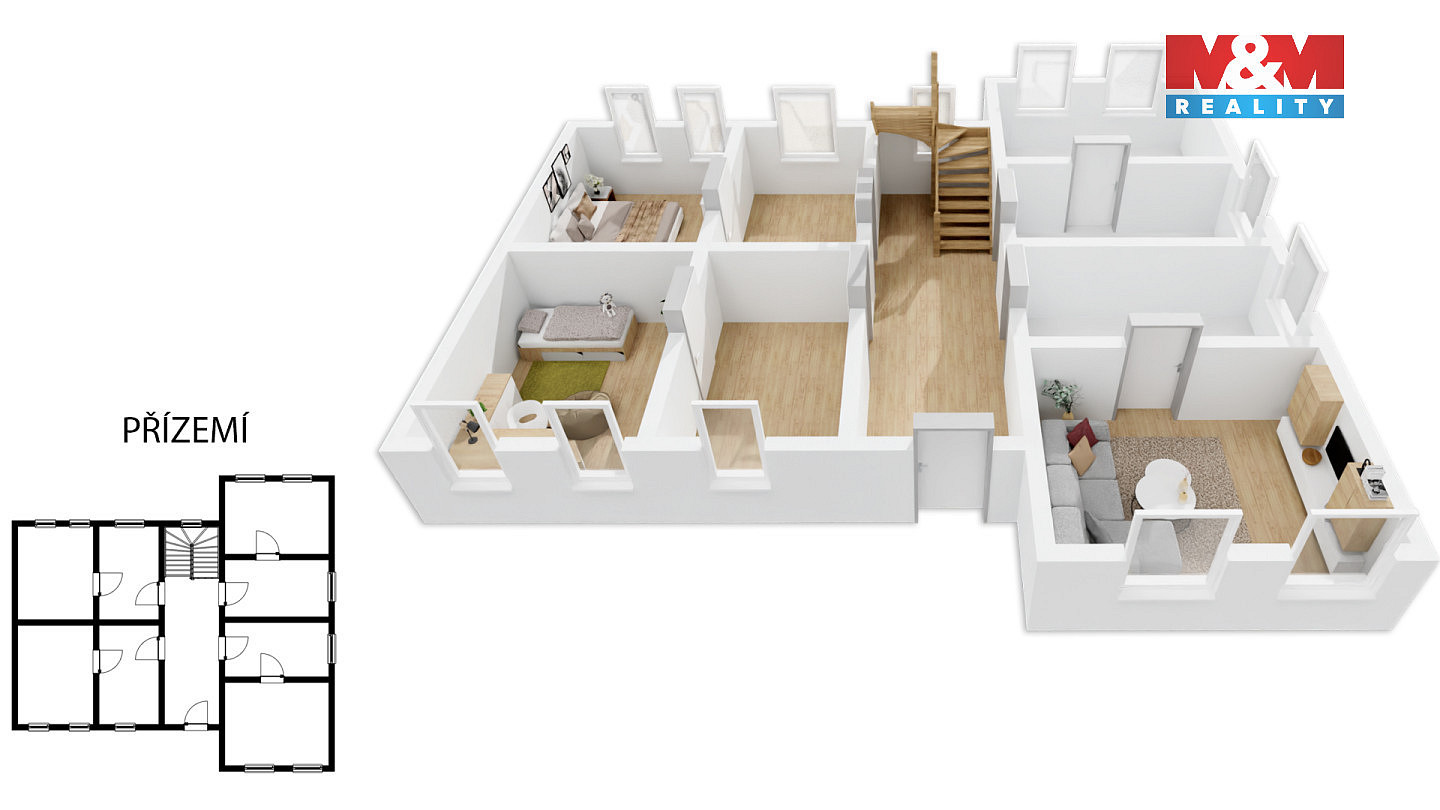 Prodej domu 150 m² s pozemkem 2 996 m² — photo 2