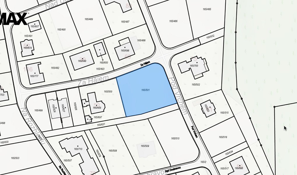 Prodej stavebního pozemku 1 432 m², Jenišov – náhled fotky 4