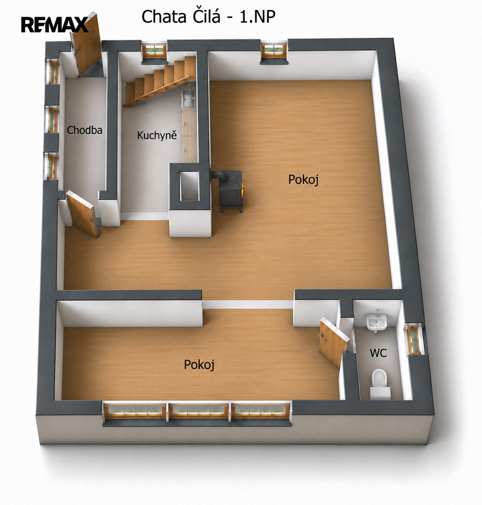 Prodej chaty/chalupy 69 m² s pozemkem 286 m² – fotografie 2