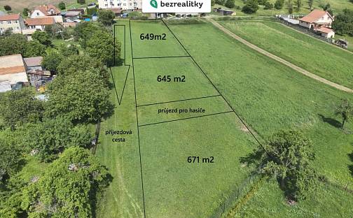 Prodej stavebního pozemku 650 m², Šebetov, okres Blansko
