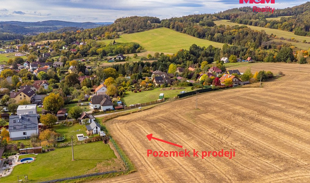Prodej stavebního pozemku 820 m², Krhanice – náhled fotky 4
