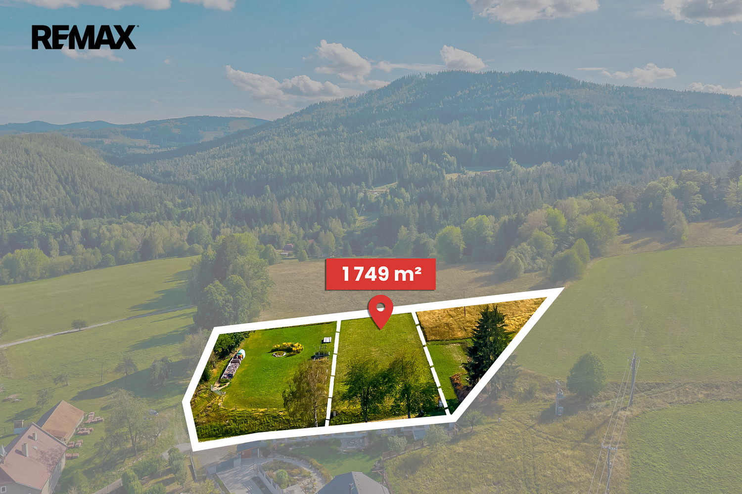 Prodej stavebního pozemku 1 749 m²