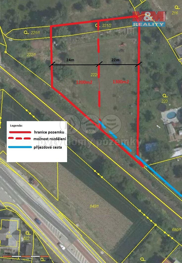 Prodej zahrady 2 549 m² – další