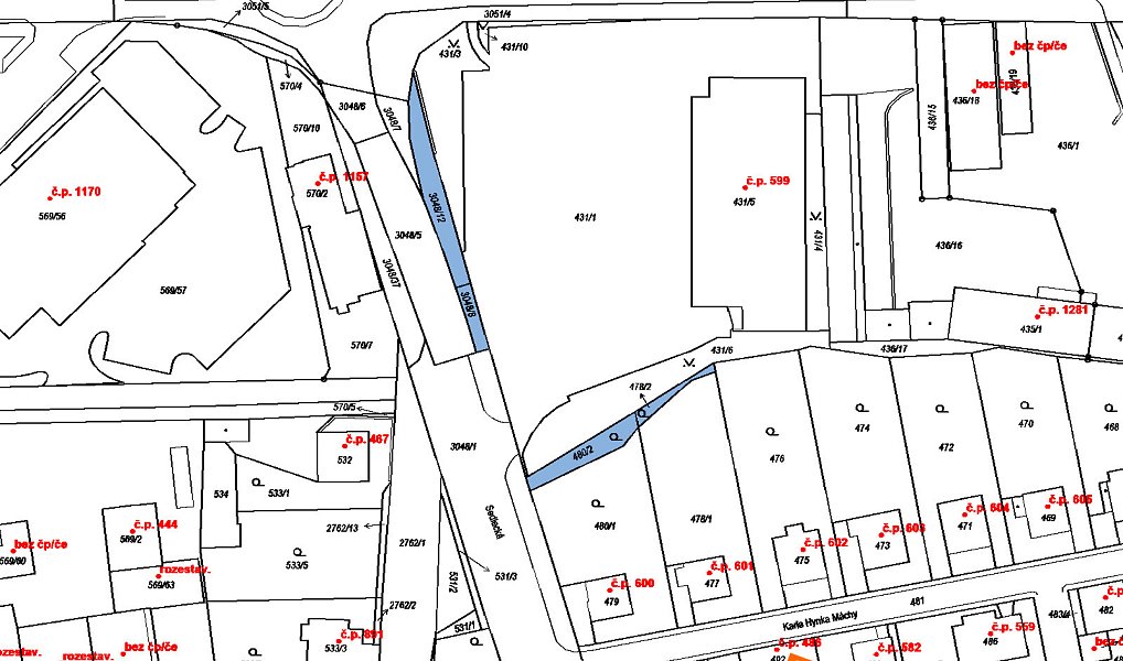 Prodej stavebního pozemku 86 m², Sedlčany – náhled fotky 2