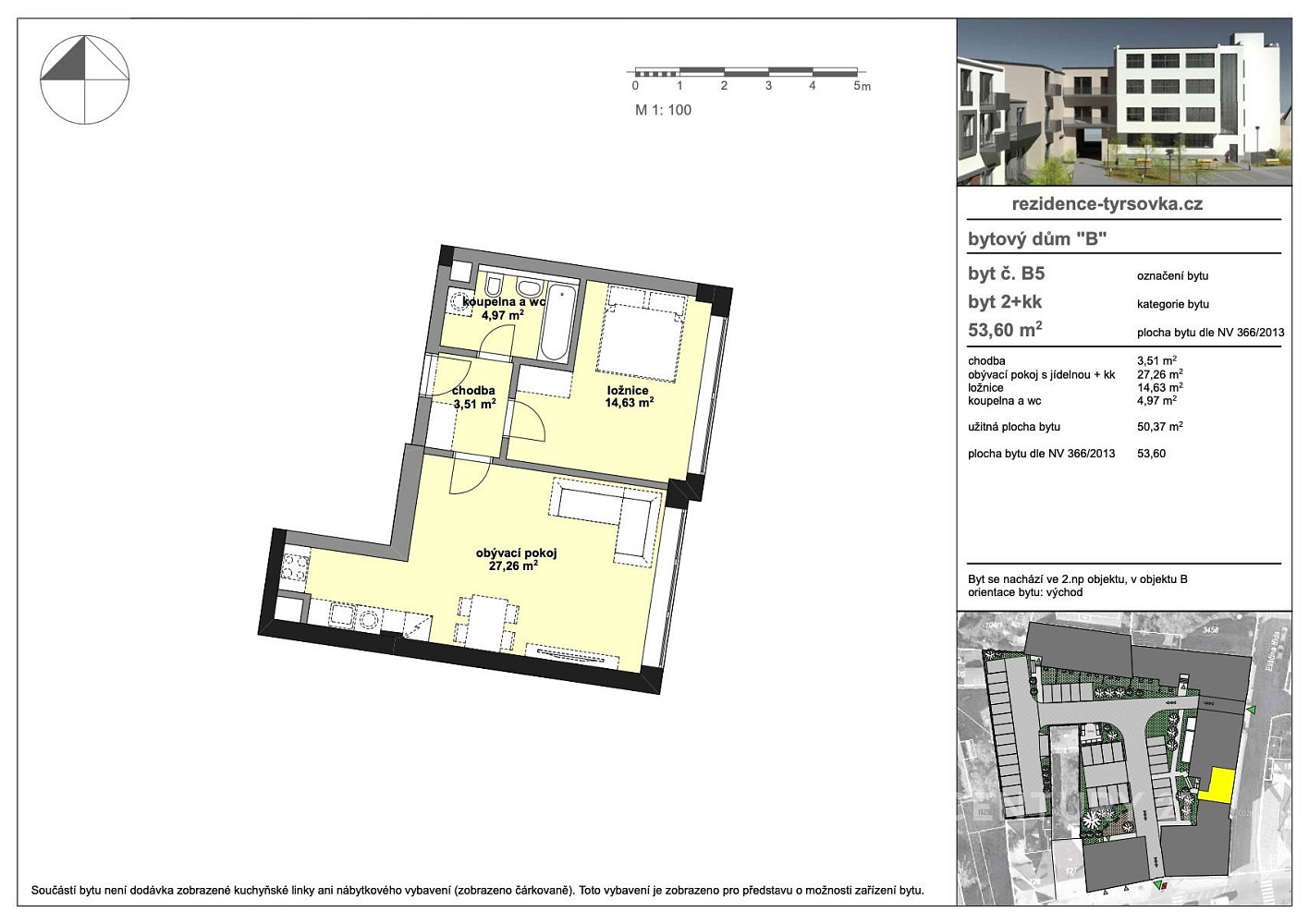 Prodej bytu 2+kk 54 m² – fotografie 5