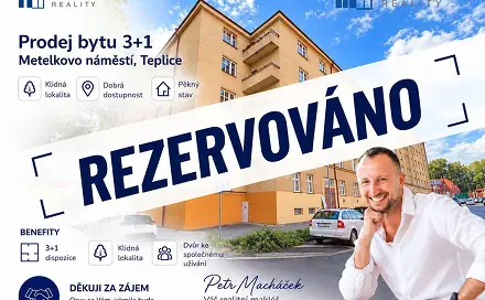 Prodej bytu 3+1 101 m², Metelkovo náměstí, Teplice - Trnovany