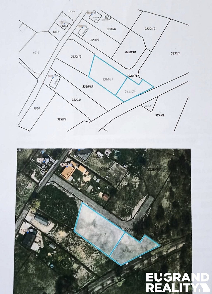 Prodej stavebního pozemku 2 068 m² – pohled 2