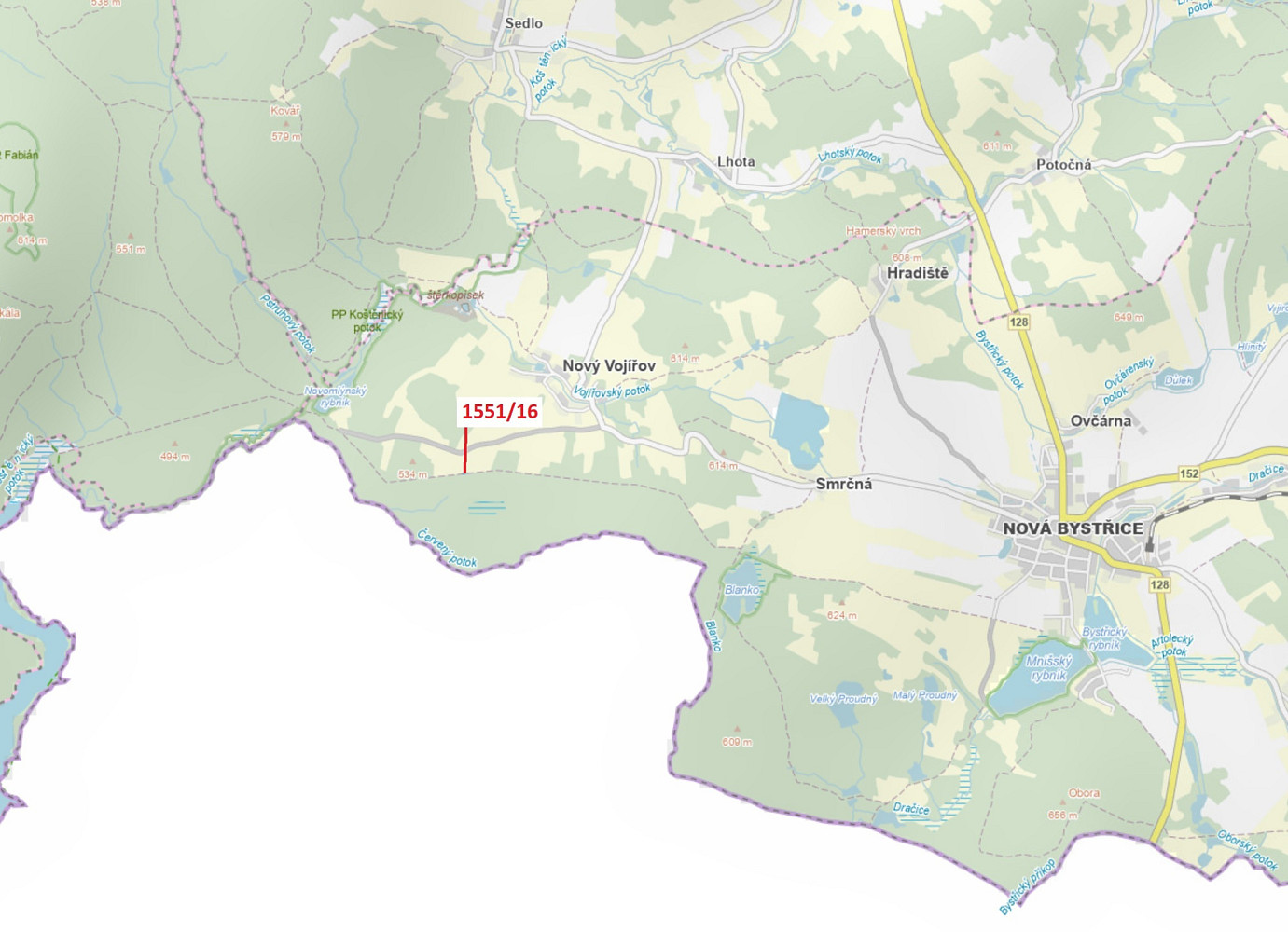 Dražba lesa 148 m²