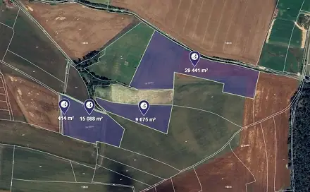Prodej pole 27 309 m², Kropáčova Vrutice, okres Mladá Boleslav