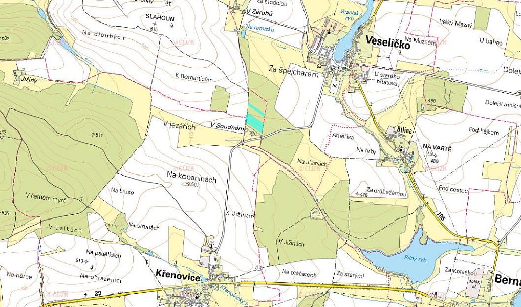 Prodej lesa 17 884 m², Stehlovice – náhled fotky 3