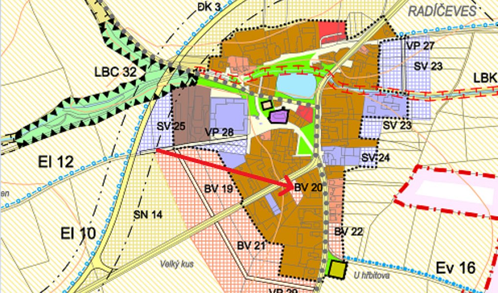 Prodej stavebního pozemku 1 443 m², Žatec – náhled fotky 2
