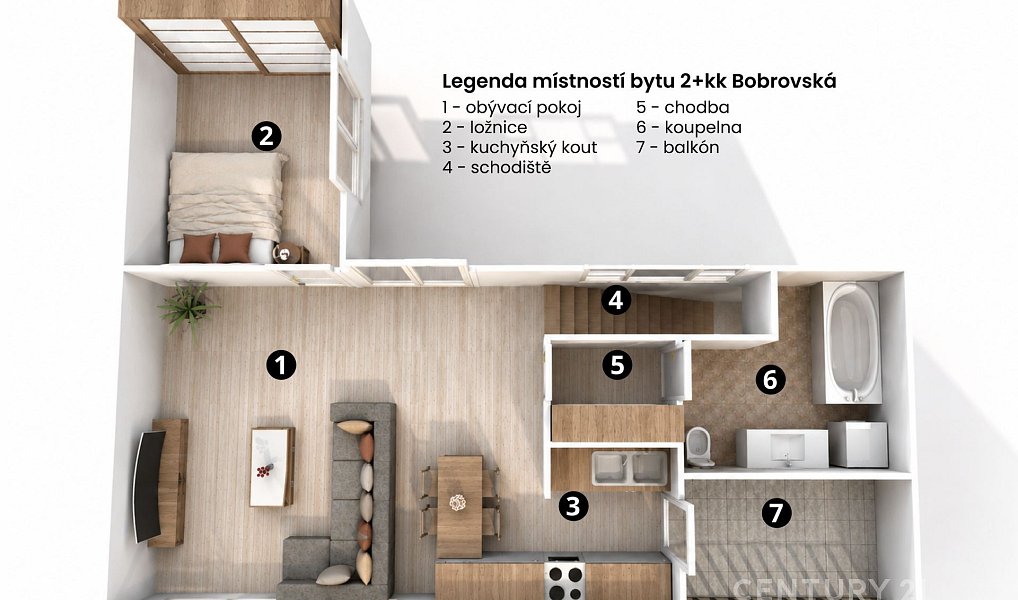 Prodej bytu 2+kk 67 m², Modřice – náhled fotky 3