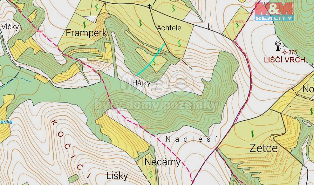 Prodej lesa 553 m², Křepice – náhled fotky 3