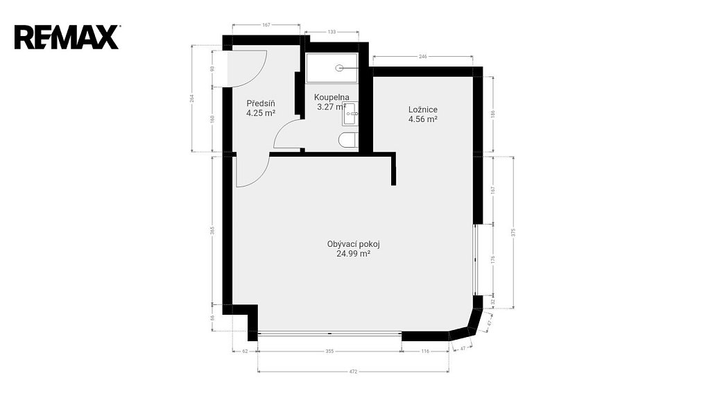 Pronájem bytu 1+kk 37 m², Praha – náhled fotky 3