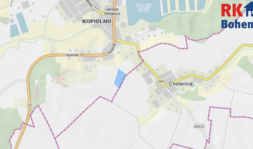 Prodej pole 16 057 m², Cholenice – náhled fotky 2