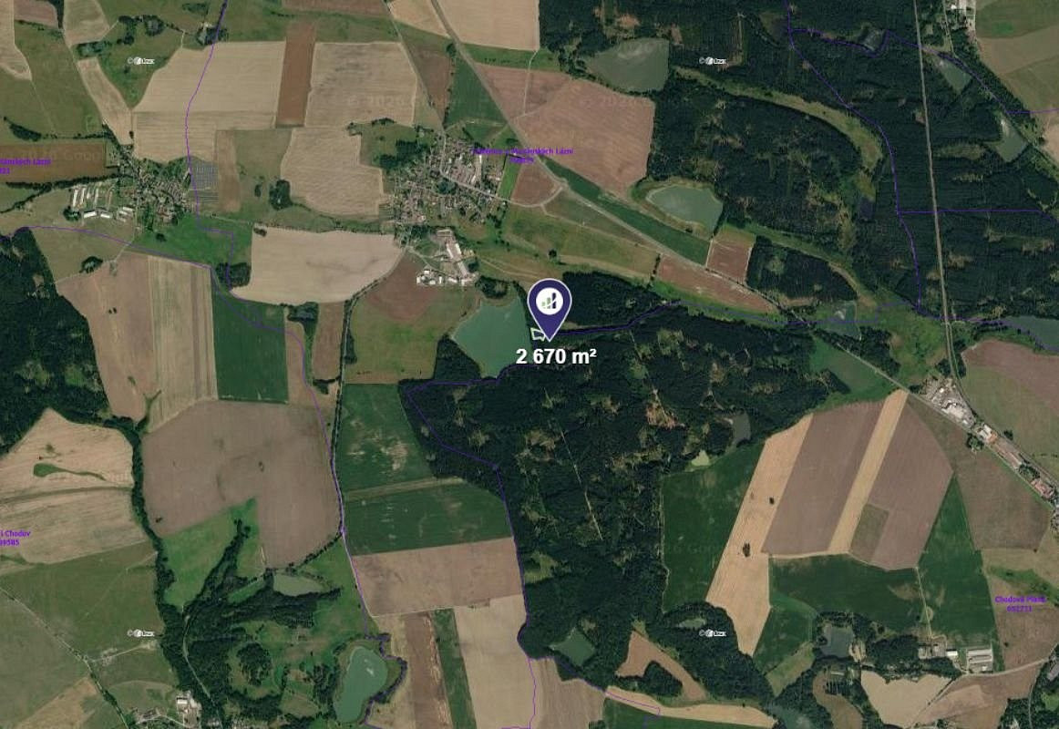 Prodej louky 2 670 m² – pohled 2