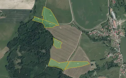 Prodej pole 64 632 m², Jankov - Pičín, okres Benešov