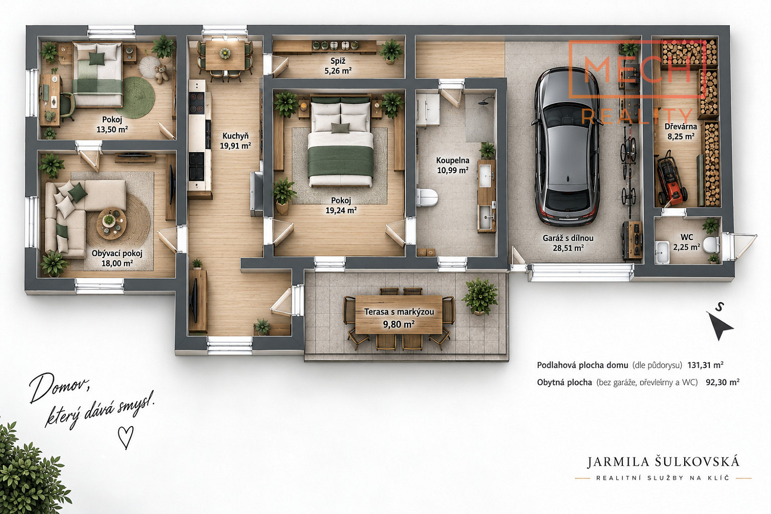 Prodej domu 92 m² s pozemkem 619 m² – fotografie 2