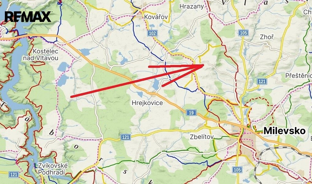 Prodej stavebního pozemku 6 269 m², Milevsko – náhled fotky 6